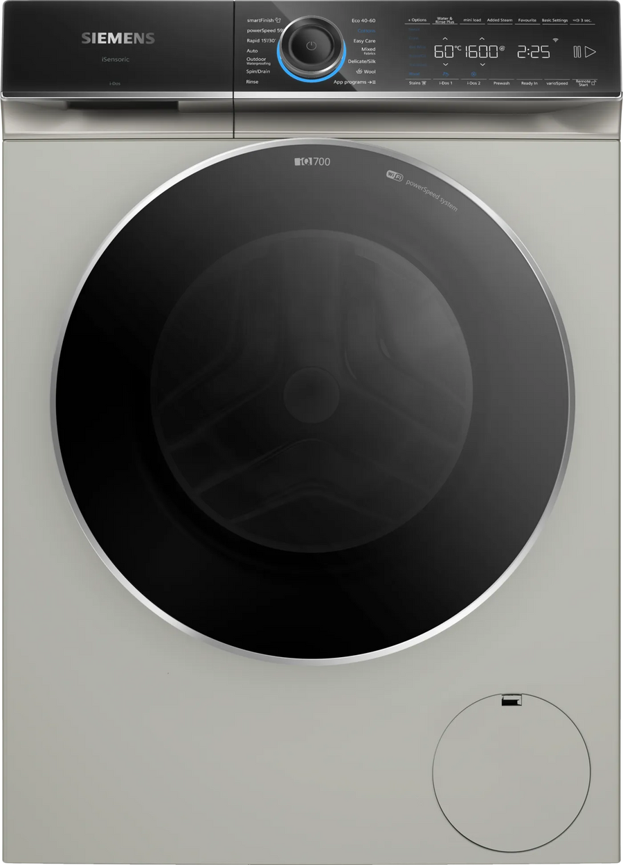 Siemens WG56B2A3GB iQ700, Washing machine, front loader, 10 kg, 1600 rpm, Silver inox