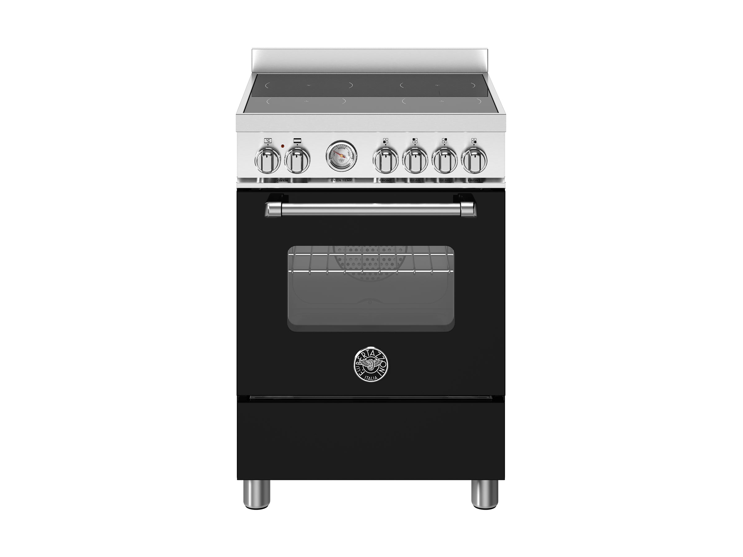 Bertazzoni 60 cm induction top electric oven Master Series-Nero Matt (Black)