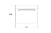 Bertazzoni FMOD4053MLB1 60x45cm Combi-Microwave Oven, LED touch Display Modern Series-Black Glass