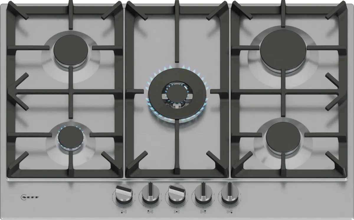 NEFF T27CIQ8N0 N70 Gas hob 75 cm Stainless steel