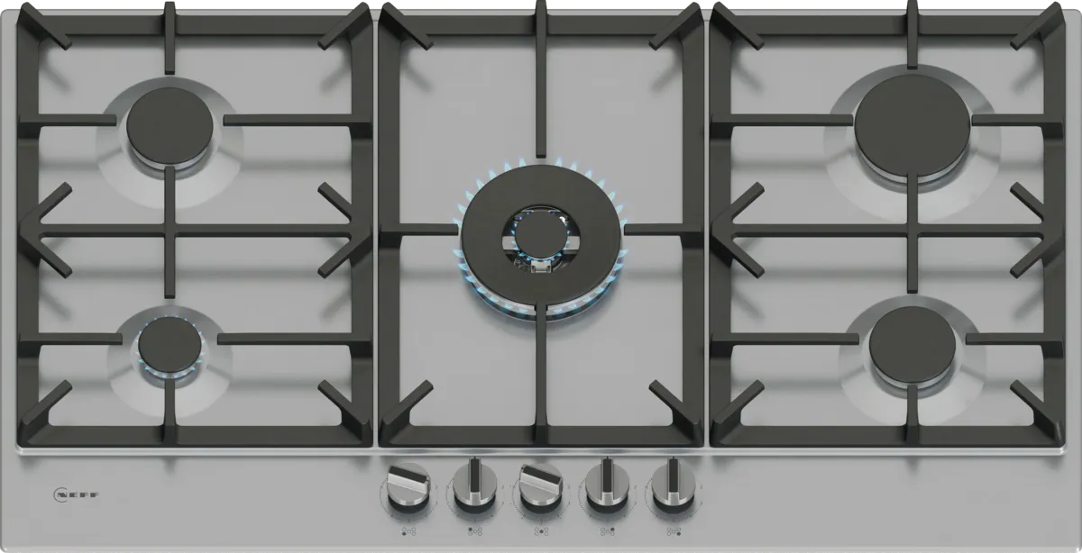 NEFF T29CIR8N0 N70 Gas hob 90 cm Stainless steel