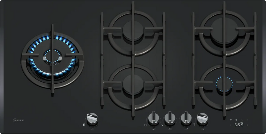 NEFF T29RHS4S0 N90 Gas hob 90 cm Tempered glass, Black