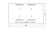 Bertazzoni P604I2M28NVS 60cm induction hob, 4 cooking zones, 2 multizone Modern Series-Black
