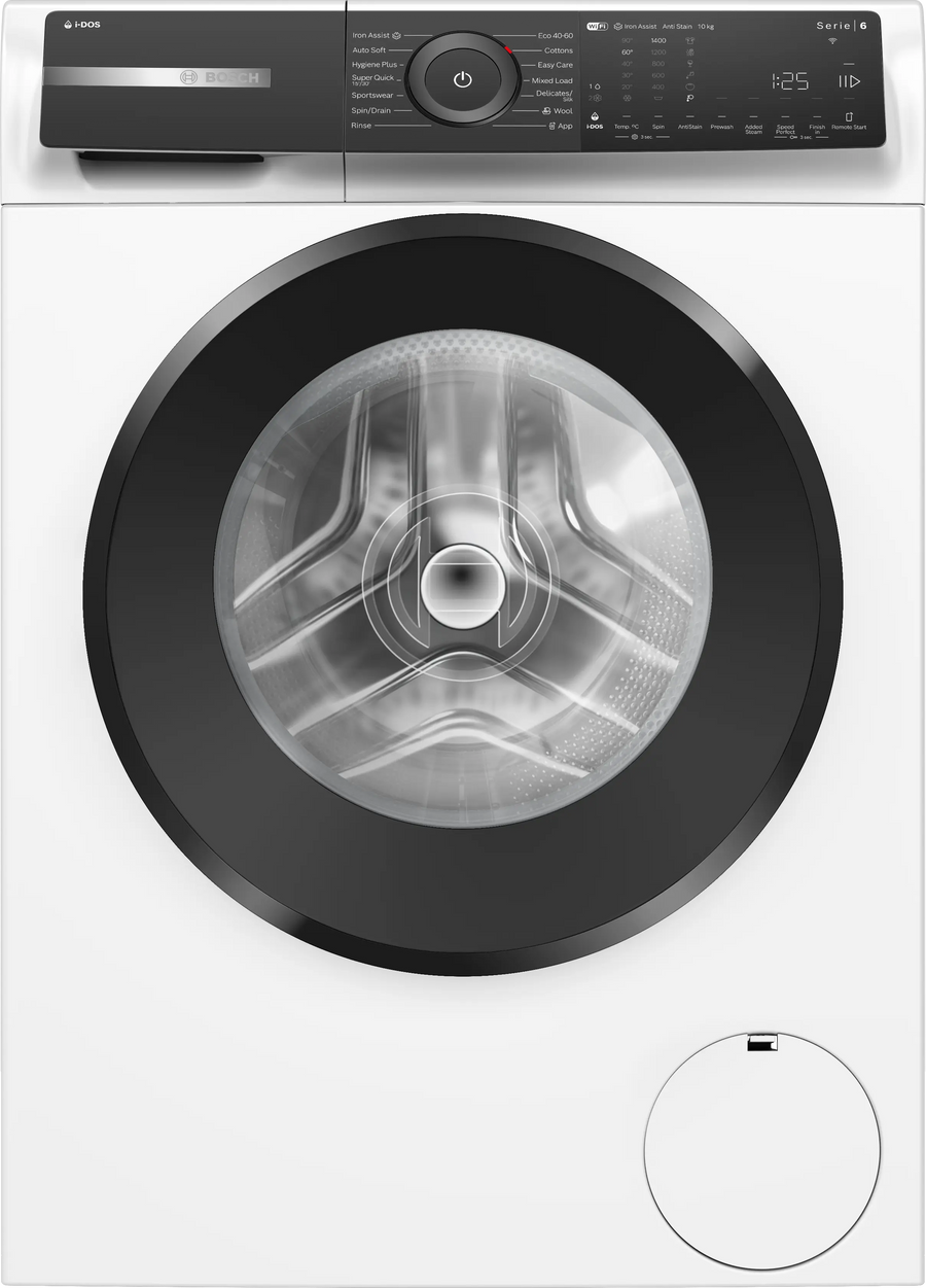 Bosch WGH254A0GB Series 6 Washing machine, front loader 10 kg max. 1400 rpm-White
