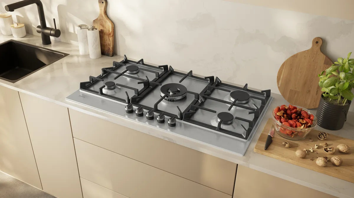 NEFF T29CIR8N0 N70 Gas hob 90 cm Stainless steel