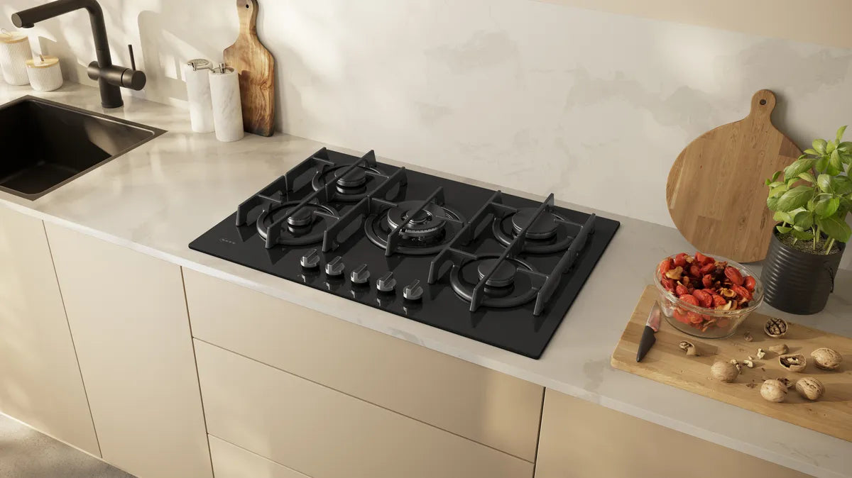 NEFF T27PIQ4S0 N 70 Gas hob 75 cm Tempered glass-Black
