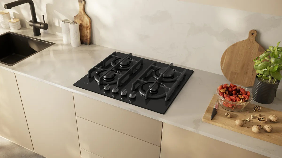 NEFF T26PIP4S0 N70 Gas hob 60 cm Tempered glass-Black