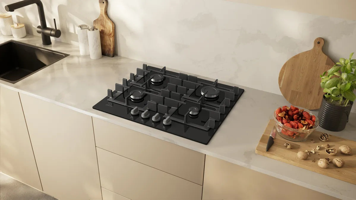 NEFF T26NKP4S0 N50 Gas hob 60 cm Tempered glass, Black