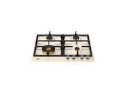 Bertazzoni P604LHERAX 60 cm Gas hob with wok Heritage Series-Ivory & Chrome