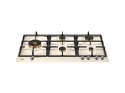 Bertazzoni P905LHERAX 90 cm Gas hob with lateral dual wok Heritage Series- Ivory & Chrome
