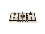 Bertazzoni PP755CHERAX 75 cm Gas hob with central wok Heritage Series-Ivory & Chrome