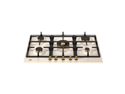 Bertazzoni P755CHERAG 75 cm Gas hob with central wok Heritage Series-Ivory & Gold