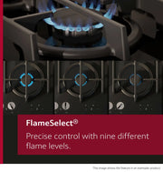 NEFF T27PIQ4S0 N 70 Gas hob 75 cm Tempered glass-Black