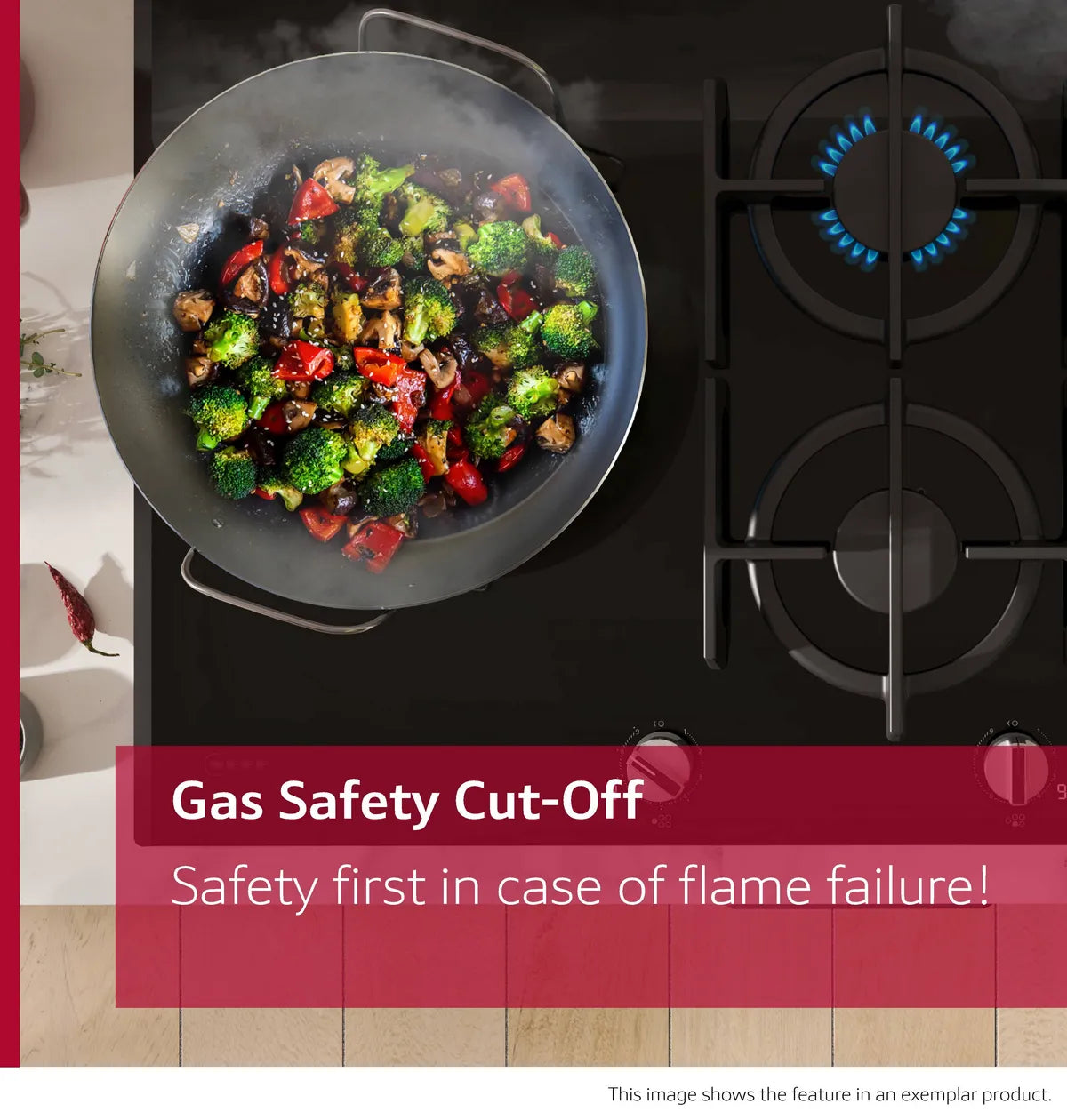 NEFF T26CIP8S0 N70 Gas hob 60 cm Enamel-Black