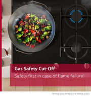 NEFF T26NKP4S0 N50 Gas hob 60 cm Tempered glass, Black