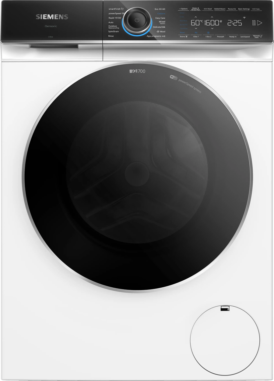 Siemens WG66B2A1GB iQ700 Washing machine, front loader 11 kg max. 1600 rpm-White