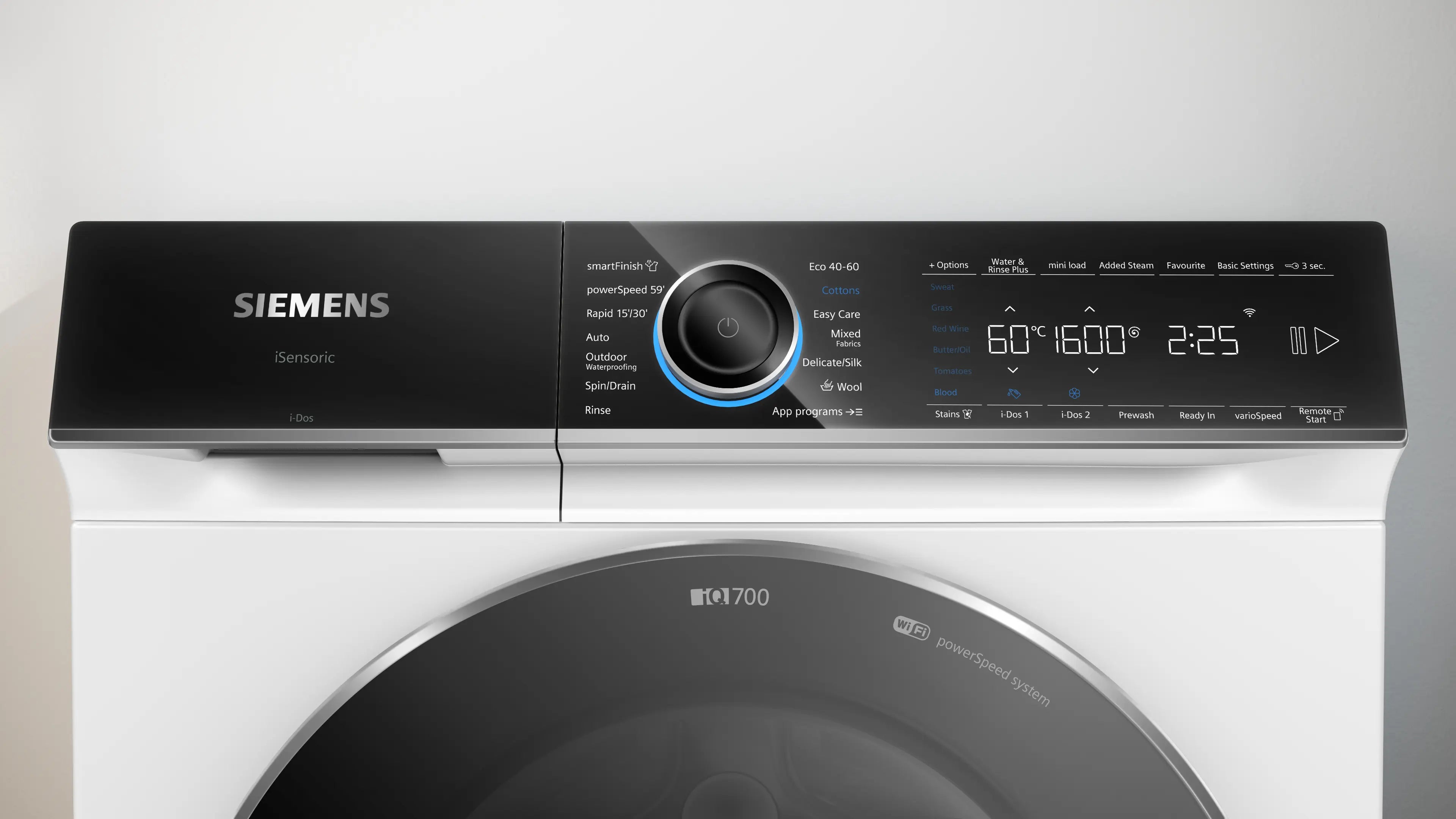 Siemens WG66B2A1GB iQ700 Washing machine, front loader 11 kg max. 1600 rpm-White
