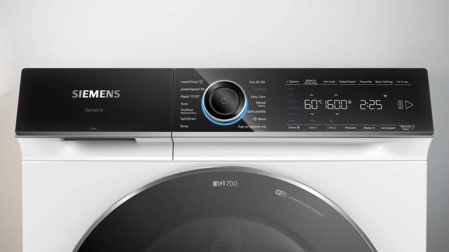 Siemens WG66B2A1GB iQ700 Washing machine, front loader 11 kg max. 1600 rpm-White