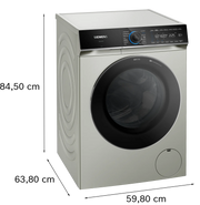 Siemens WG66B2AXGB iQ700 Washing machine, front loader 11 kg max. 1600 rpm-Silver inox