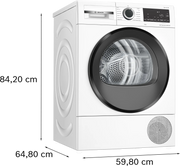 Bosch WQG24502GB Series 6 Heat pump tumble dryer 9 kg-White
