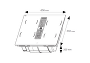 Bertazzoni P604ICH30NP 60 cm induction hob with integrated hood Modern Series