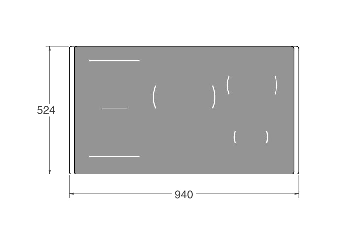 Bertazzoni P905I1M37GT 90 cm Induction Hob with Metal Frame, 5 cooking zones, TFT display Modern Series-Black & Gold