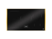 Bertazzoni P905I1M37GT 90 cm Induction Hob with Metal Frame, 5 cooking zones, TFT display Modern Series-Black & Gold