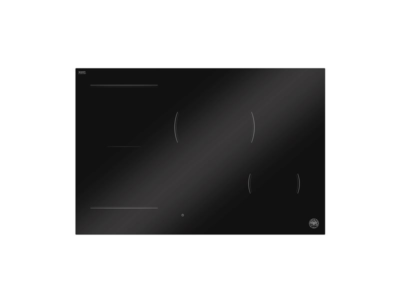 Bertazzoni P784I1M30NP 78 cm Induction Hob, 4 cooking zones, hidden white LED slider Modern Series-Black Glass