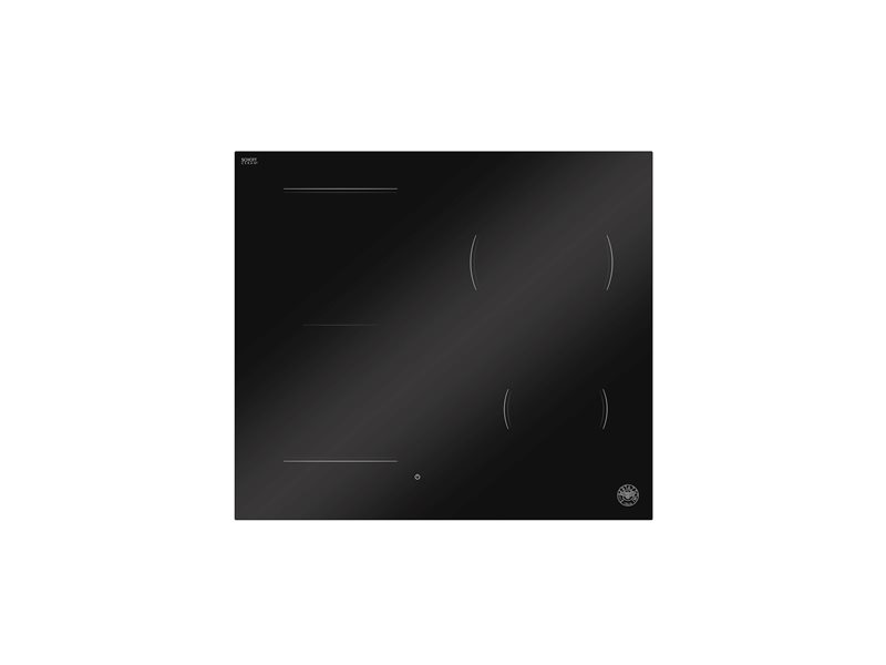 Bertazzoni P604I1M30NP 60 cm Induction Hob, 4 cooking zones, hidden white LED slider Modern Series-Black Glass