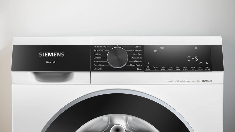 Siemens WG46G2Z4GB iQ500 Washing machine, front loader 9 kg max. 1600 rpm-White