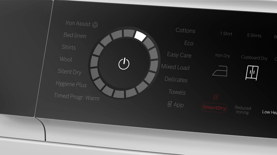 Bosch WRB247C9GB Series 8, Heat pump tumble dryer, 9 kg-White