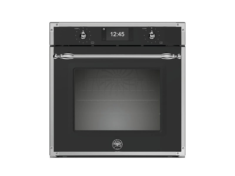 Bertazzonni FHER6117CTNX3 60cm Electric Pyro Built-in Oven, TFT display, total steam Heritage Series-Black