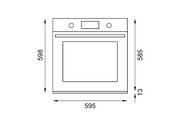 Bertazzoni FMOD6117PTX3 60cm Electric Pyro Built-in Oven, TFT display Modern Series-Stainless Steel