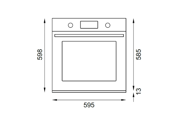 Bertazzoni FMOD6117PTX3 60cm Electric Pyro Built-in Oven, TFT display Modern Series-Stainless Steel