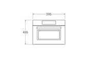 Bertazzoni FPRO4077MTN3 60x45cm Combi-Microwave Oven, TFT Display Professional Series-Black