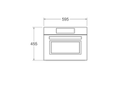 Bertazzoni FMOD4077MTX3 60x45cm Combi-Microwave Oven, TFT Display Modern Series-Stainless Steel
