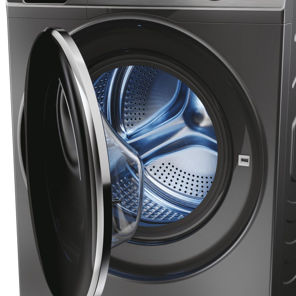 Haier HW100GB14979SUUK 10kg Freestanding Washing Machine in Anthracite Finish