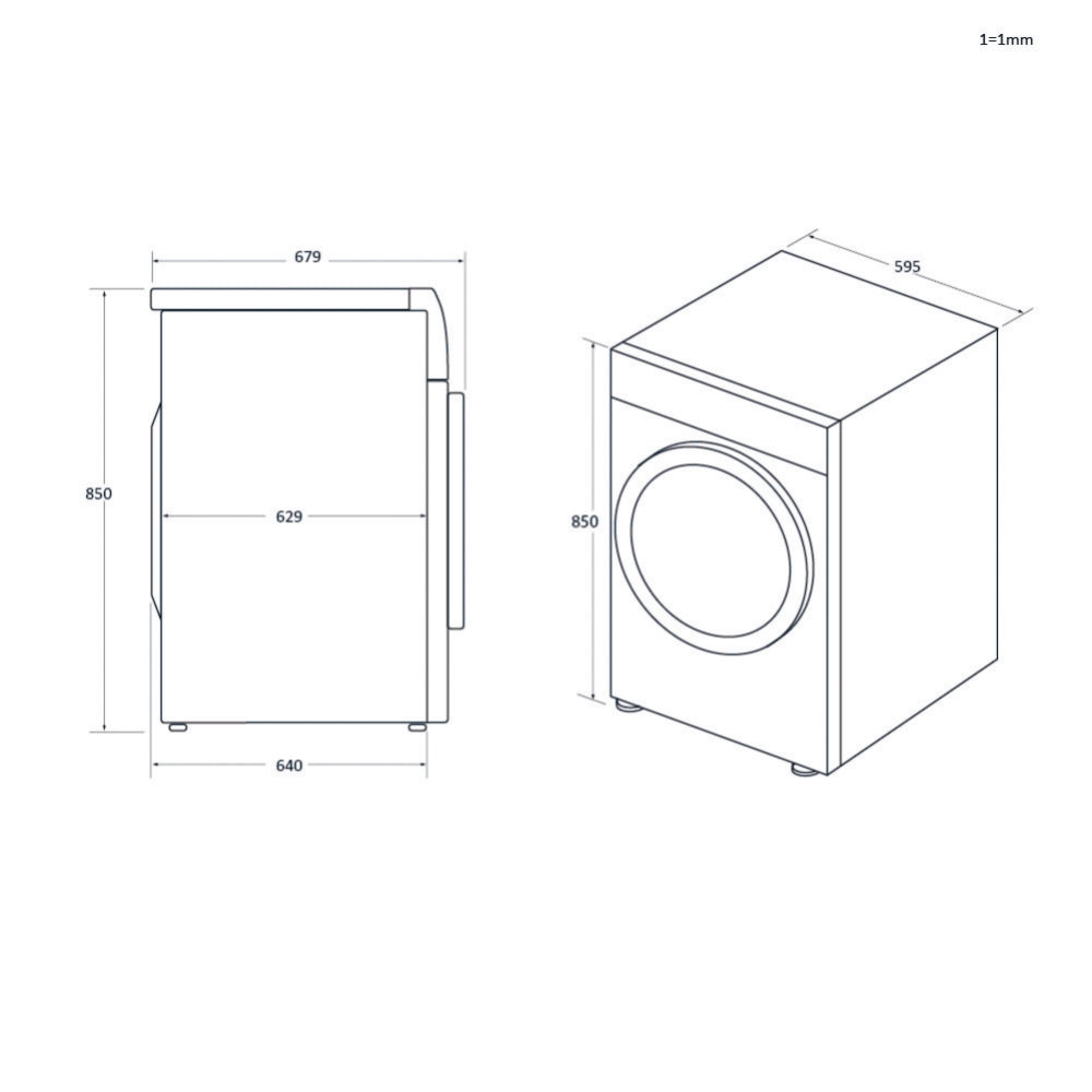 Haier HW110-BD14397U1 Washing machine X Series 11 Freestanding, 11 Kg, 1400 RPM- White