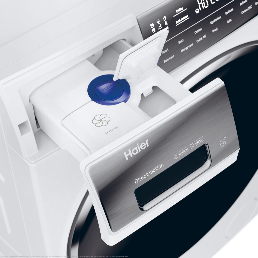 Haier HWD100BD14979NUK 10kg Freestanding Washer Dryer (10kg wash 6kg dry)-White