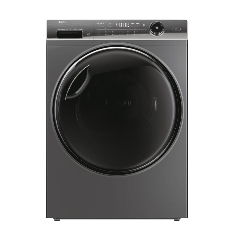 Haier HD90-A3Q979RU1-UK 9kg Freestanding Heat Pump Tumble Dryer-Anthracite Finish