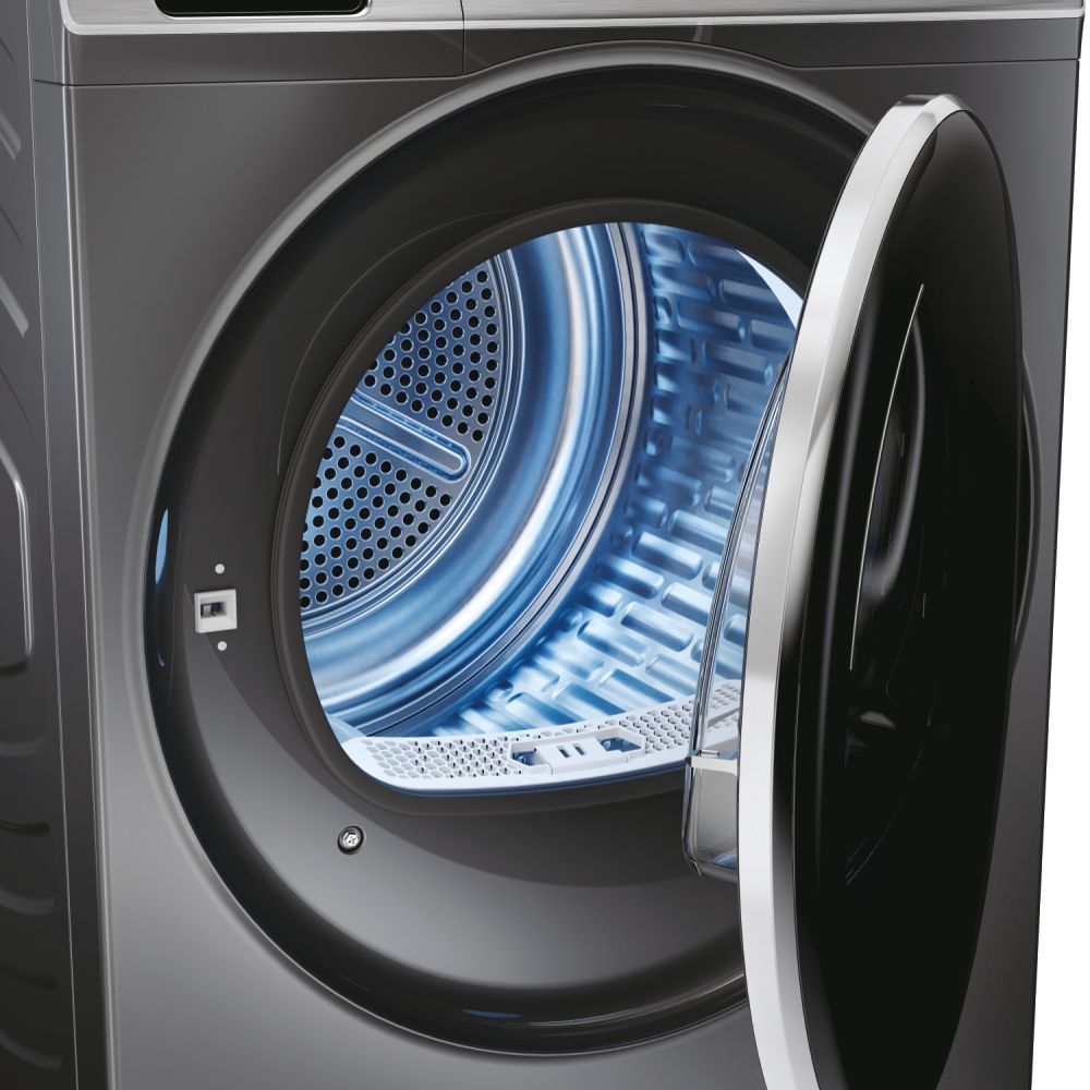 Haier HD90-A3Q979RU1-UK 9kg Freestanding Heat Pump Tumble Dryer-Anthracite Finish