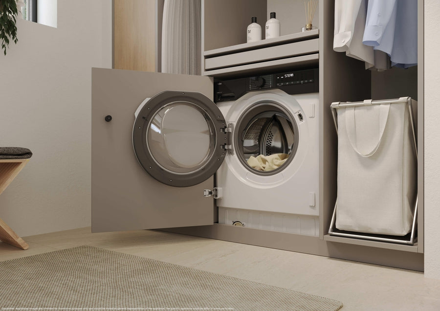 Haier BHA6S696M6D9-80 Series 6 Integrated 9/6kg Washer Dryer-White