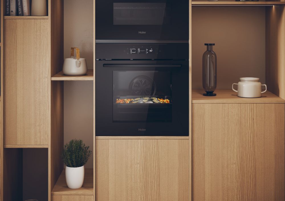 Haier H6 ID25G3HTB1 60cm Series 2 ID 60cm Multi-Function Wi-Fi Oven,Airfry Function-Black