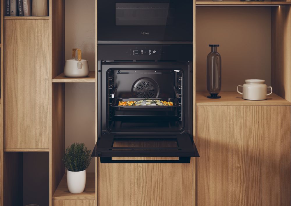 Haier H6 ID25G3HTB1 60cm Series 2 ID 60cm Multi-Function Wi-Fi Oven,Airfry Function-Black