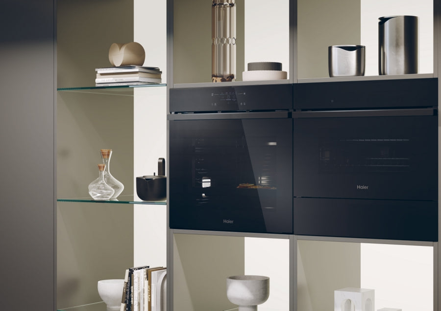Haier H6 ID66C3HTB1 60cm Series 6 Multi-Function Wi-Fi Oven AIRFRY- Black
