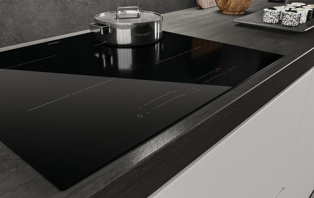 Haier HAISJ64MC 60cm 4 Zone Wi-Fi Induction Hob-Black Glass Finish