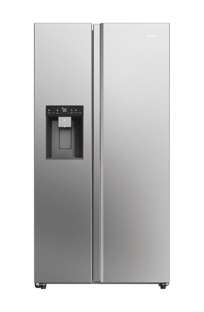 Haier HSW59F18DIMM(UK) 90cm Fridge Freezer with Water dispenser- Platinum Inox