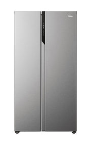Haier HSR5918DNMP(UK) 90 CM, Side By Side Fridge Freezer Platinum Inox Finish