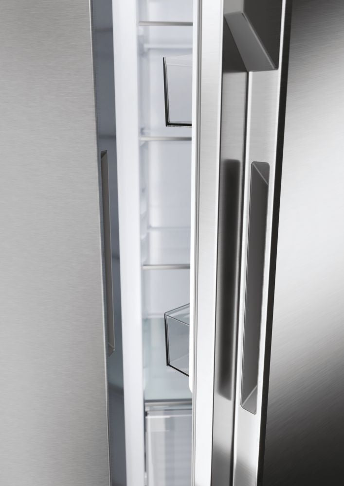 Haier HSR5918DNMP(UK) 90 CM, Side By Side Fridge Freezer Platinum Inox Finish