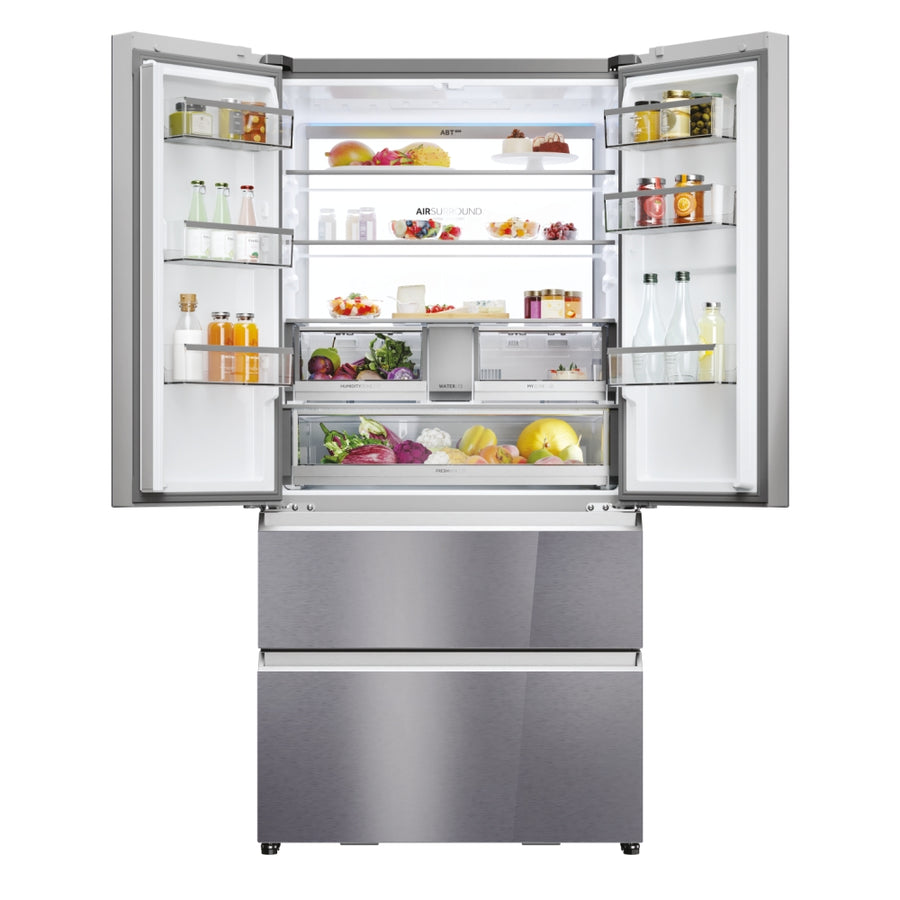 Haier HFR79F19EFGK(UK) Series 7 90cm Multi-Door Fridge Freezer with 10 Year Warranty-Sapphire Glass